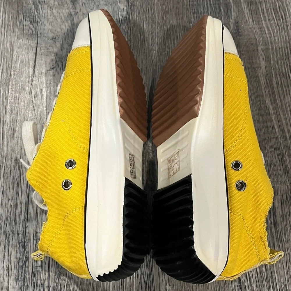 ✨ New Without Tags – Yellow High-Top Platform Sneakers (Size 36)